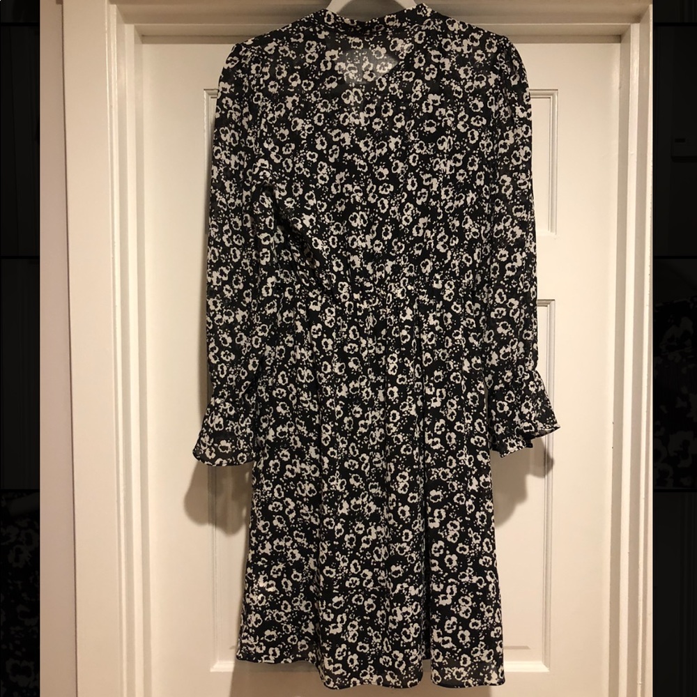 J.Crew Black and White Floral Dress